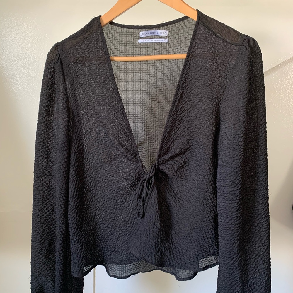 Urban Outfitters sheer tie top